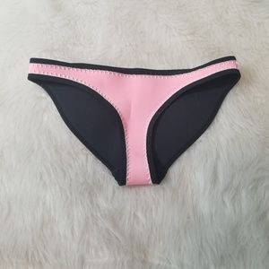 Triangl Neoprene Pink and Black Bikini Bottoms
